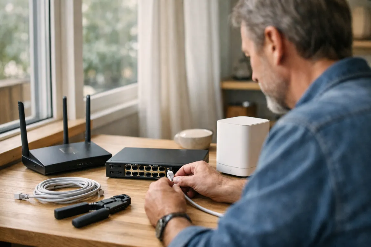 Nätverkskomponenter 2026: routrar, switchar och Wi-Fi