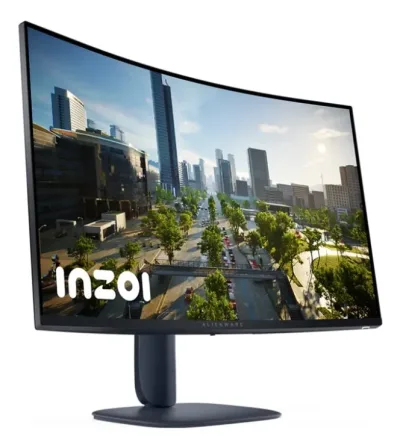 Alienware AW3225DM - LED-skärm - spel - böjd - 32 (31.5 visbar) - 2560 x 1440 QHD @ 180 Hz - VA - 400 cd/m² - 3000:1 - DisplayHDR 400 - 1 ms - 2xHDMI, DisplayPort - BTO - med 3 års grundläggande maskinvaruservice med avancerat byte efter fjärrdiagnos