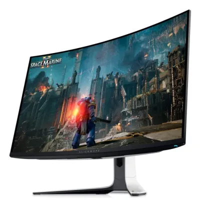 Alienware AW3225QF - OLED-monitor - spel - böjd - 32 (31.62 visbar) - 3840 x 2160 4K @ 240 Hz - 1000 cd/m² - 1500000:1 - DisplayHDR 400 True Black - 0.03 ms - 2xHDMI, DisplayPort - med 3 års Advanced Exchange Basic Warranty