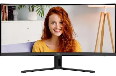 AOC 34" curved skärm CU34B3E