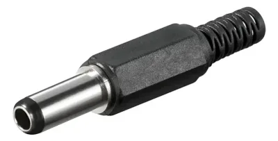 DC-kontakt med lödanslutning 5,5x2,5x14 mm