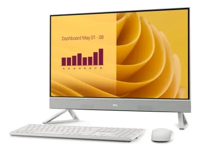 Dell 27 All-in-One EC27250 - Allt-i-ett Core 7 150U / upp till 5.4 GHz - RAM 16 GB - SSD 1 TB - NVMe - Intel Graphics - Gigabit Ethernet, Bluetooth, IEEE 802.11ax (Wi-Fi 6E) - Win 11 Pro - skärm: LED 27 1920 x 1080 (Full HD) @ 60 Hz pekskärm - pärlvit - med 3 års ProSupport-service nästa arbetsdag på plats efter fjärrdiagnos med maskin- och programvarusupport