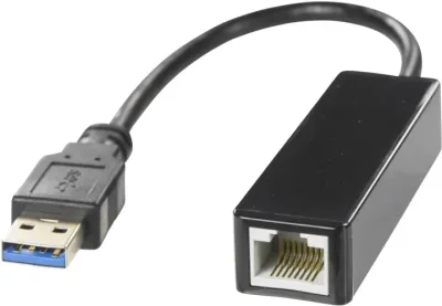 DELTACO USB 3.0 nätverksadapter med internt flash-minne