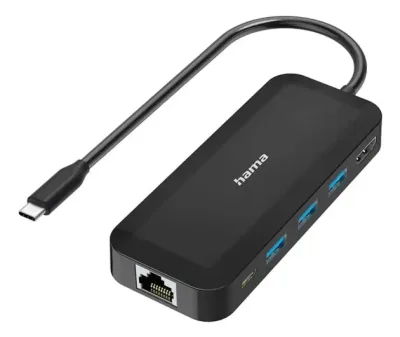 Hama USB-C Hubb Multi 6x Portar USB-A USB-C HDMI LAN