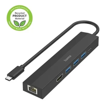 Hama USB-C Multiport Adapter 6 portar