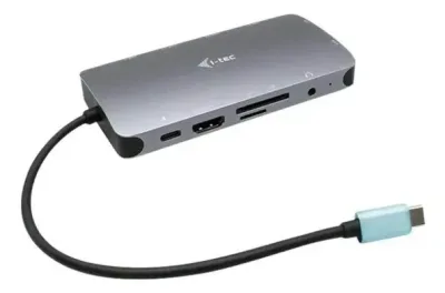 I-Tec USB-C Metal Nano Dock HDMI/VGA with LAN + Power Delivery 100 W