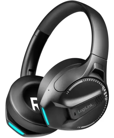 LogiLink Gamingheadset Trådlöst Bluetooth 6.0 Svart