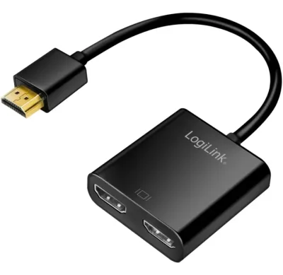 LogiLink HDMI-splitter 1 till 2 HDMI 2.0 4K/60Hz 18 Gbit/s