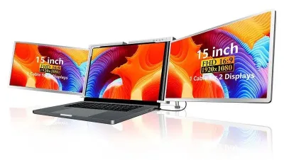 Monitor Extralink Smart Life S600 15 | Bärbara bildskärmar för bärbara datorer | 2 bildskärmar, IPS, 1080p Full HD