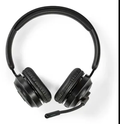 Nedis PC headset | On-Ear | Stereo | Bluetooth | Vikbara Mikrofon | Svart