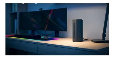 NETGEAR Nighthawk RS300 - Trådlös router 4-ports-switch - 1GbE, 2.5GbE, Wi-Fi 7 flera band