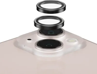 PanzerGlass Hoops kameralinsskydd, iPhone 13 / 13 mini, svart