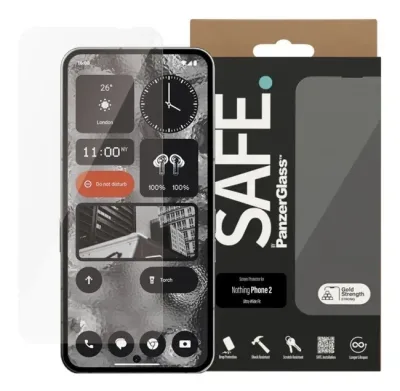 PanzerGlass SAFE by PanzerGlass - Skärmskydd - Nothing Phone 2 - Ultra-Wide Fit