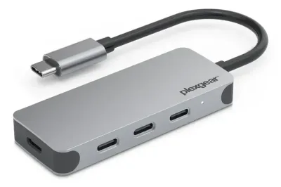 Plexgear USB-C-hubb 4-vägs