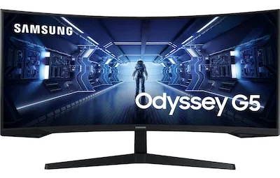 Samsung 34" Odyssey G5 curved gamingskärm C34G55