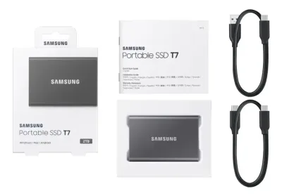Samsung Portable SSD T7 SSD MU-PC2T0T 2TB USB 3.2 Gen 2