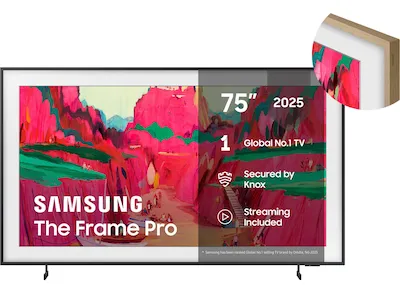 Samsung The Frame Pro 75" LS03FW + ram Beige Wood