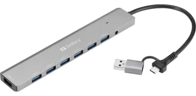 Sandberg USB-C/A to 7 x USB 3.0 Hub