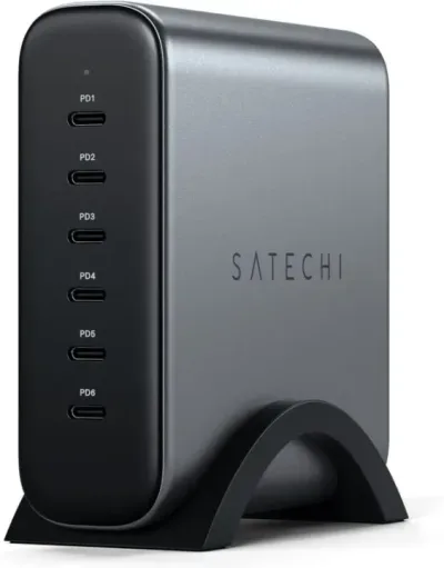 Satechi 200 W USB-C 6-portars GaN-laddare