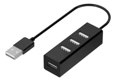 Sinox PRO USB 2.0 4-port. 0,15m. Sort