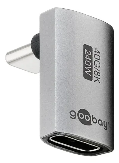 USB-C-adapter 90° vinklad med USB4-stöd