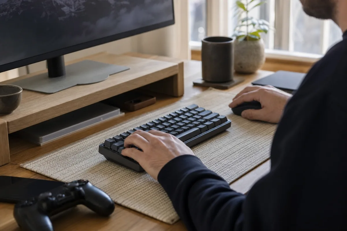 Tangentbord för skrivande, spel och jobb